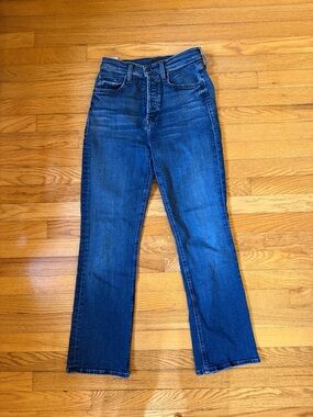 MOTHER Dark Blue Ankle Jeans